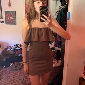 Valfre ruffle mini dress. Like new!